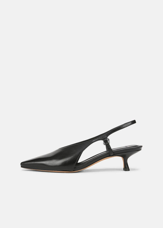 VINCE Trending - Sabrina Leather Slingback Kitten Heel in Shoes