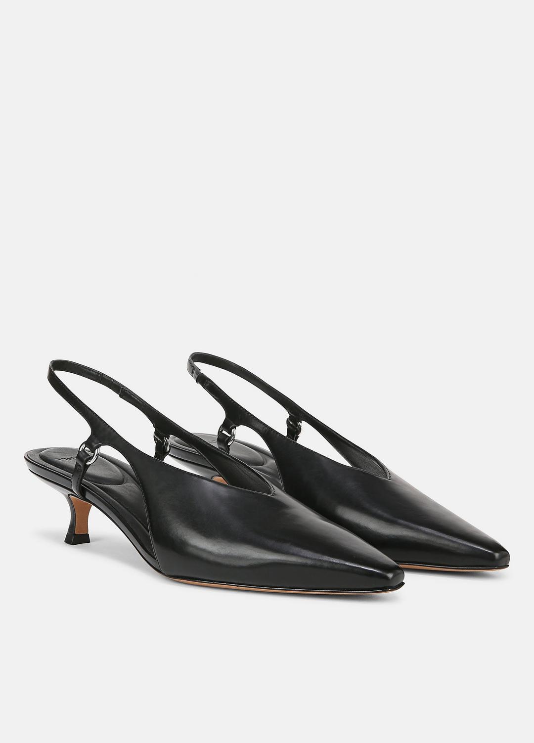 VINCE Trending - Sabrina Leather Slingback Kitten Heel in Shoes