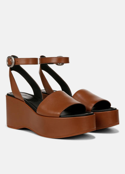VINCE Latest - Phillipa Leather Platform Sandal in Shoes