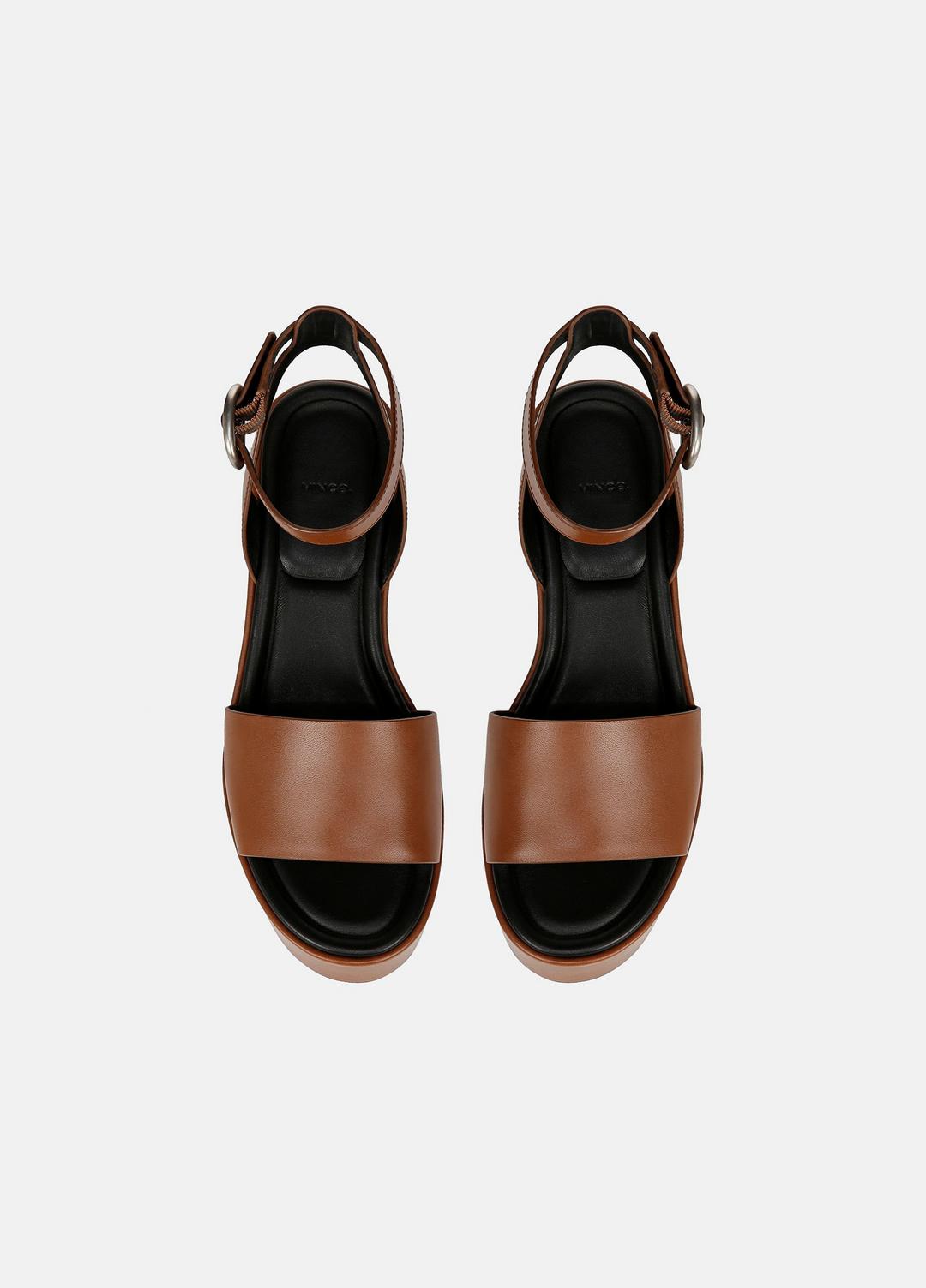 VINCE Latest - Phillipa Leather Platform Sandal in Shoes