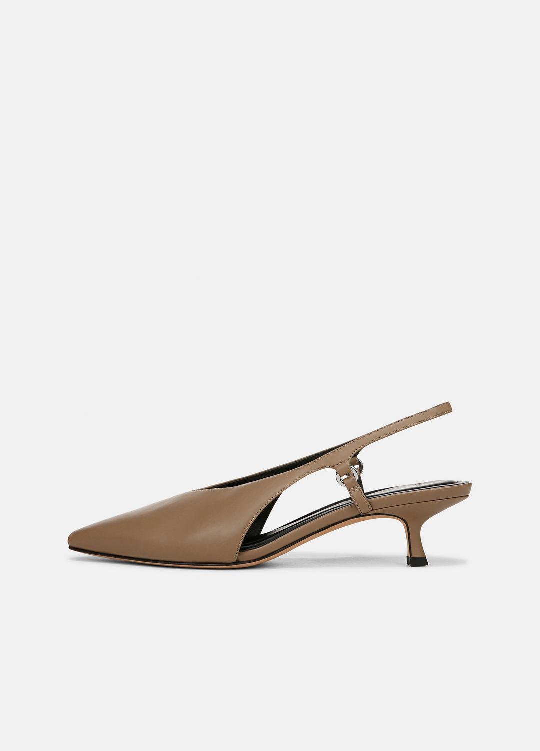 VINCE New - Sabrina Leather Slingback Kitten Heel in Shoes