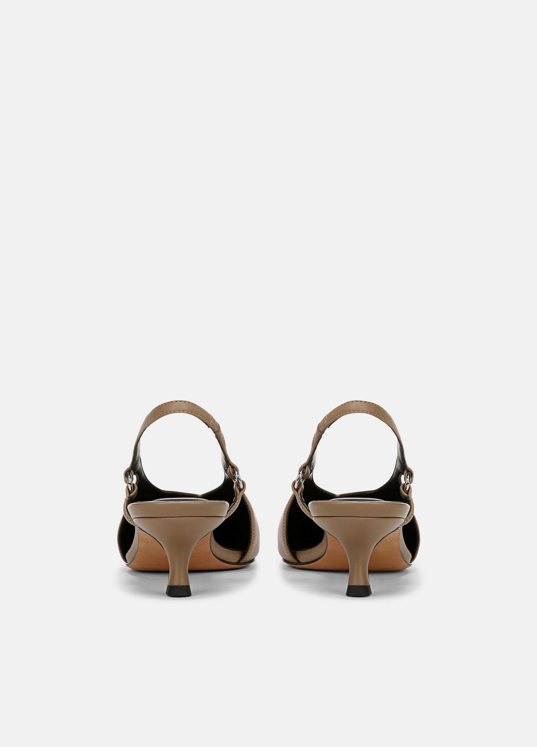 VINCE New - Sabrina Leather Slingback Kitten Heel in Shoes