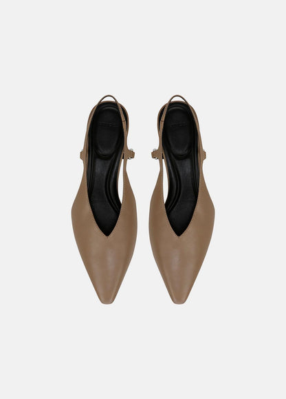 VINCE New - Sabrina Leather Slingback Kitten Heel in Shoes