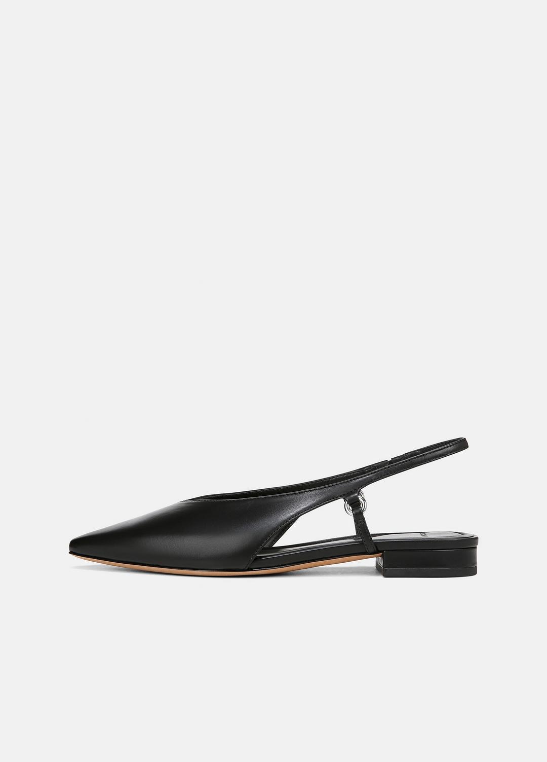VINCE Best Seller - Ines Leather Slingback Flat in Shoes