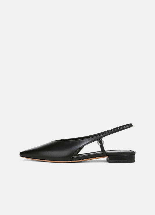 VINCE Best Seller - Ines Leather Slingback Flat in Shoes