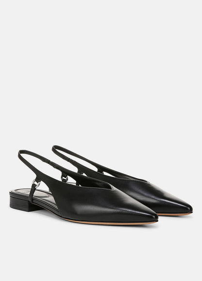 VINCE Best Seller - Ines Leather Slingback Flat in Shoes