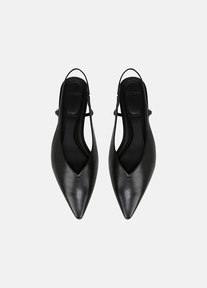 VINCE Best Seller - Ines Leather Slingback Flat in Shoes
