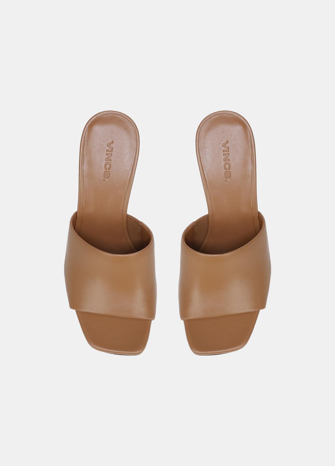 VINCE Smart Buy - Pia Leather Wedge Sandal in Shoes