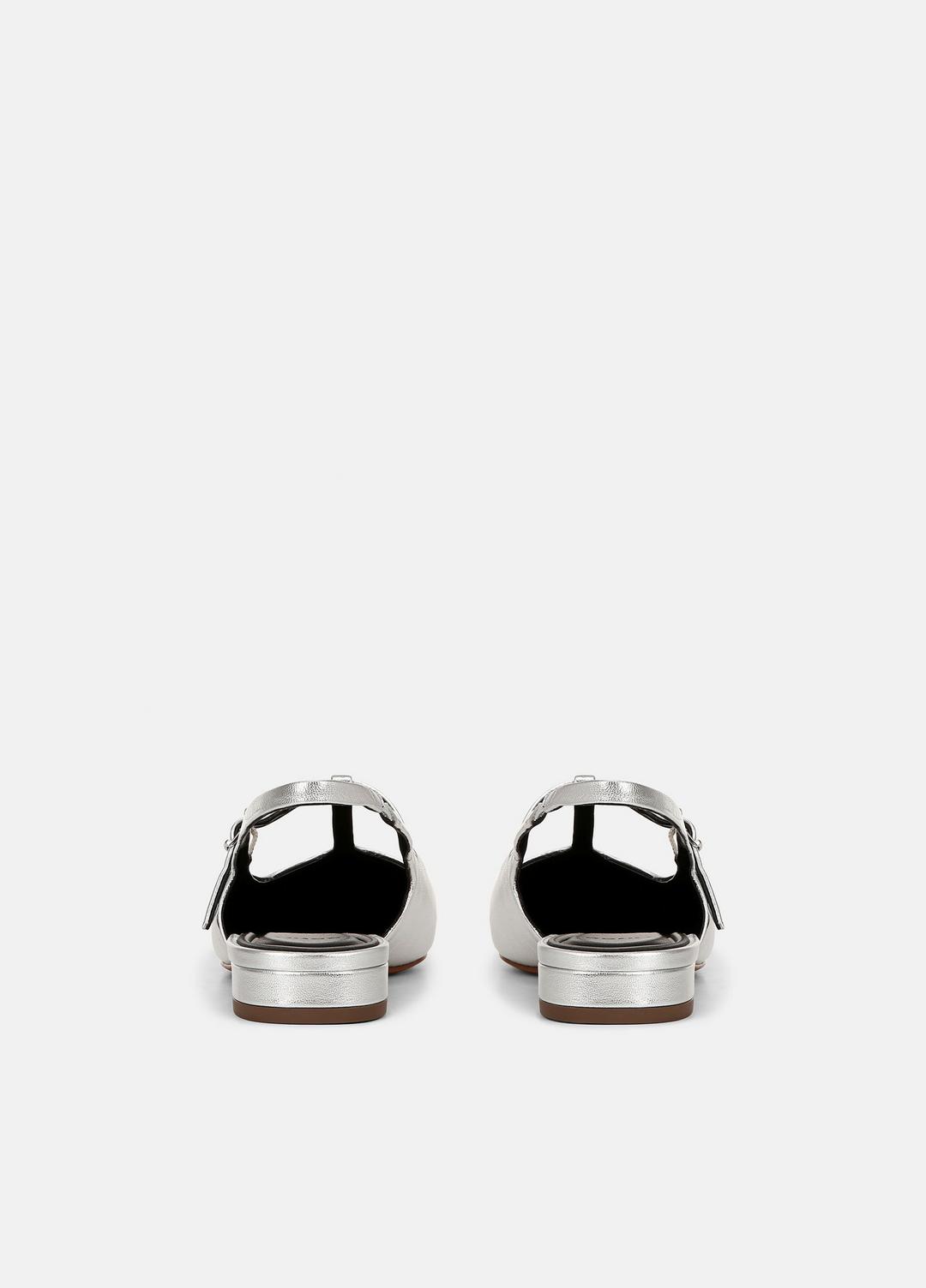 VINCE New - Iliana Metallic Leather Slingback Flat in Shoes