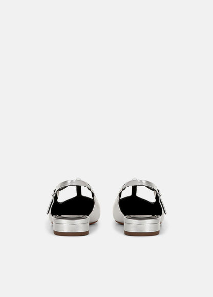 VINCE New - Iliana Metallic Leather Slingback Flat in Shoes