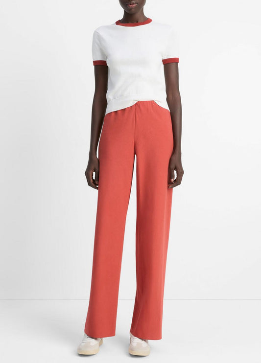 VINCE Latest - Cotton-Blend High-Waist Bias Pant in Pants & Shorts