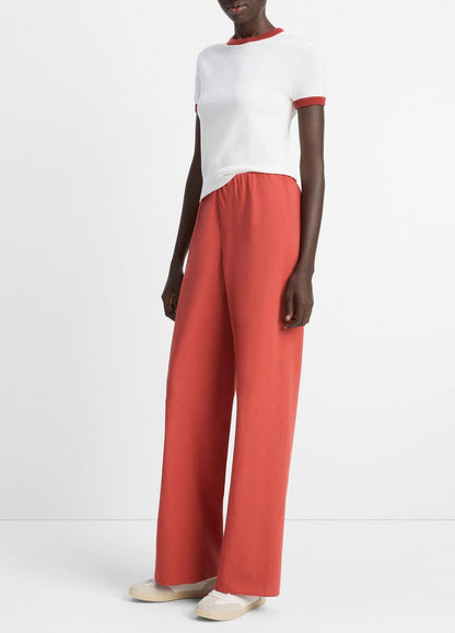 VINCE Latest - Cotton-Blend High-Waist Bias Pant in Pants & Shorts